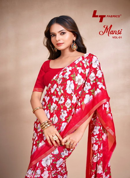 Mansi Vol 1 By Lt Micro Printed Saree Wholesale Clothing Suppliers In India
